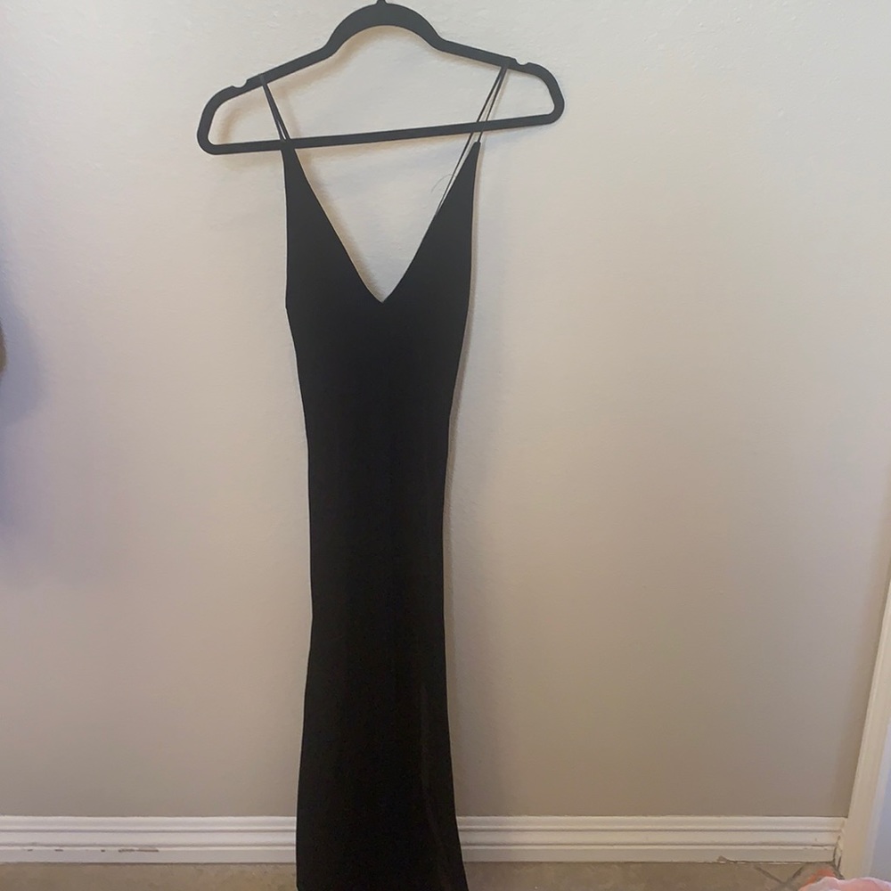 Black Velvet Macy’s maxi dress